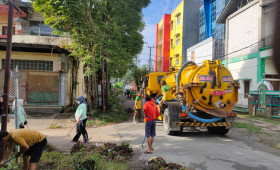 Giat Gotong Royong Di Sepanjang Jalan Pemuda Sabtu, 22 Juli 2023