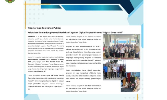 Layanan Digital Terpadu Temindung Permai